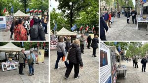 MEK supporters in Paris denounce executions in Iran and call for freedom and a democratic republic.