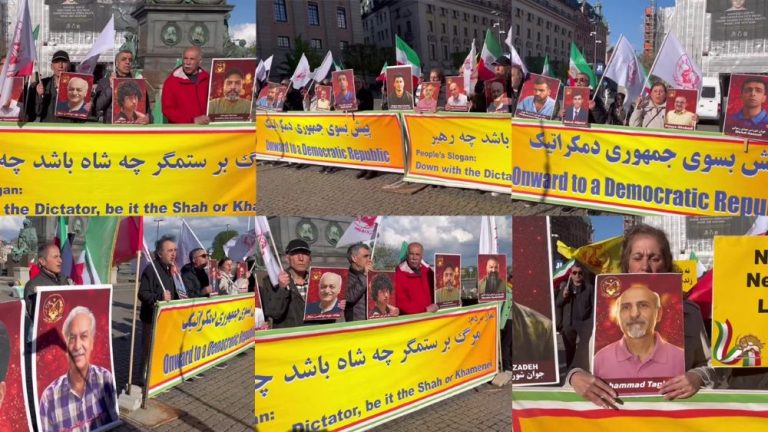 MEK supporters rally outside Sweden’s MFA in Stockholm, condemning recent executions in Iran and urging Sweden to take decisive action against the Iranian regime.