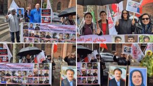 MEK supporters in Aarhus call on Iranians to join the June 20 Free Iran Rally in Paris.