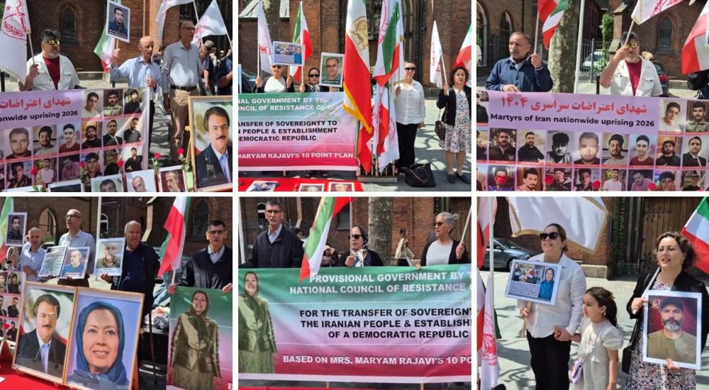 Aarhus, June 6, 2026 —Supporters of the MEK rally to condemn executions in Iran and back NCRI as a democratic alternative.