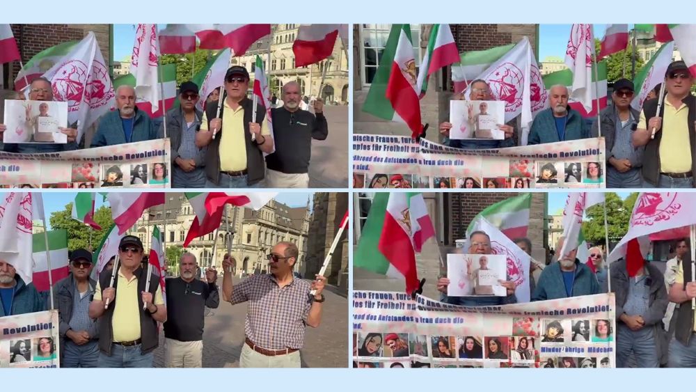 MEK supporters in Bremen call on Iranians to join the June 20 Free Iran Rally in Paris.