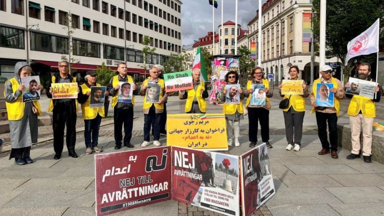 Sweden – June 9, 2026: MEK supporters in Gothenburg marked 124 weeks of #NoToExecutionTuesdays.
