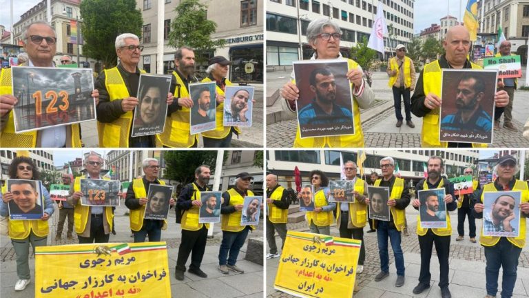Sweden – June 2, 2026: MEK supporters in Gothenburg marked 123 weeks of #NoToExecutionTuesdays.
