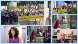 Los Angeles rally and exhibition highlight the Iranian regime’s crimes against athletes ahead of the 2026 FIFA World Cup.