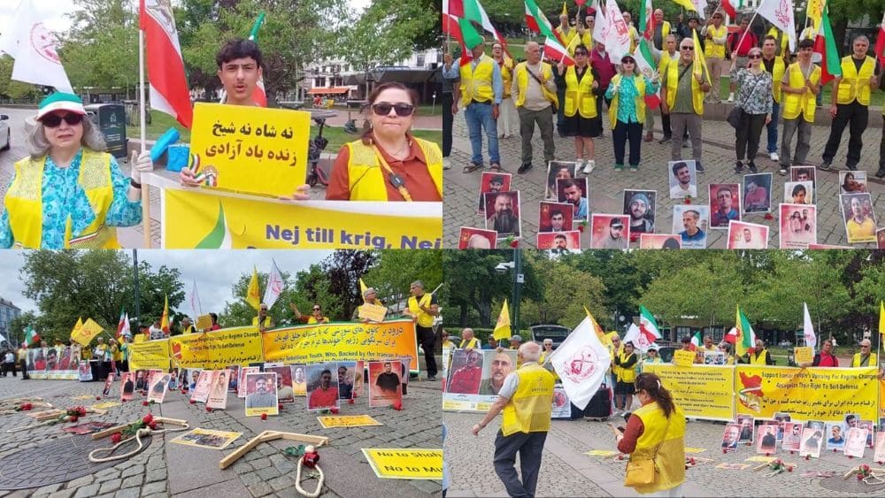 MEK supporters in Malmö rallied to protest executions in Iran and call for participation in the June 20 Free Iran Rally in Paris, advocating democratic change in Iran.