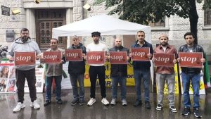 MEK supporters in St. Gallen protested executions in Iran and called for international action against the mullahs’ regime.