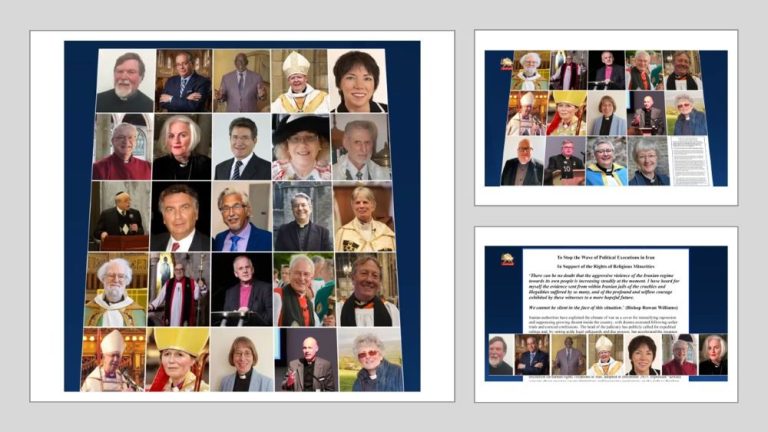 Thirty religious leaders call for an end to political executions in Iran and voice support for the Paris Free Iran rally on June 20.