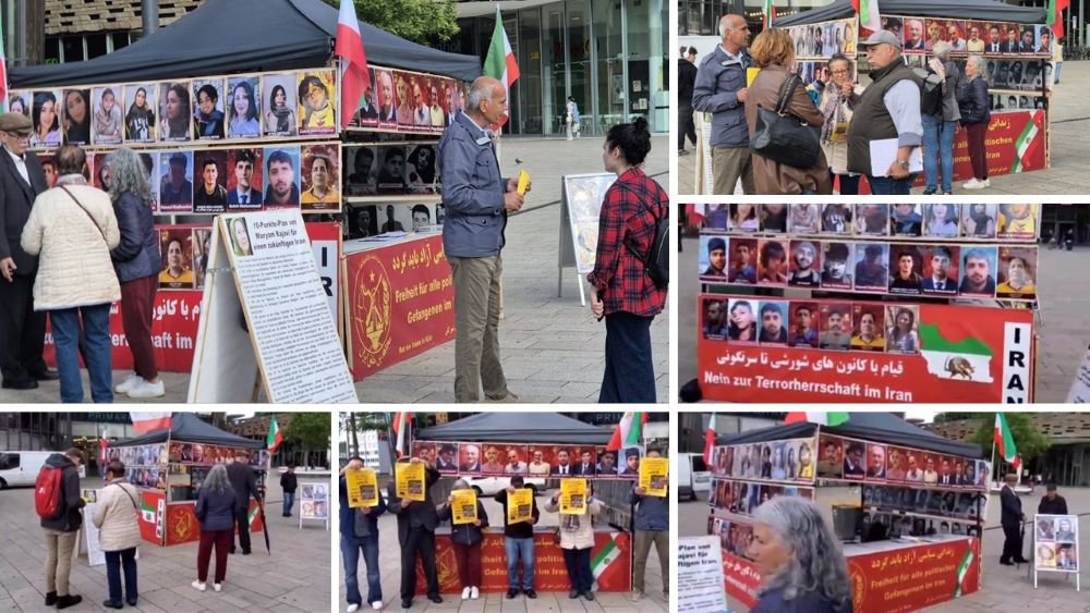 MEK supporters in Wuppertal condemn Iran’s executions and call for action, urging participation in the June 20 Paris rally.