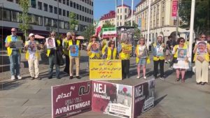 Sweden – July 14, 2026: MEK supporters in Gothenburg marked 129 weeks of #NoToExecutionTuesdays.