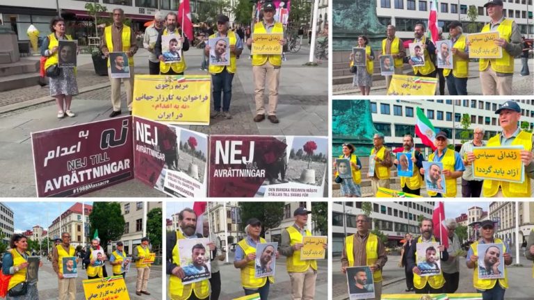 Sweden – June 30, 2026: MEK supporters in Gothenburg marked 127 weeks of #NoToExecutionTuesdays.