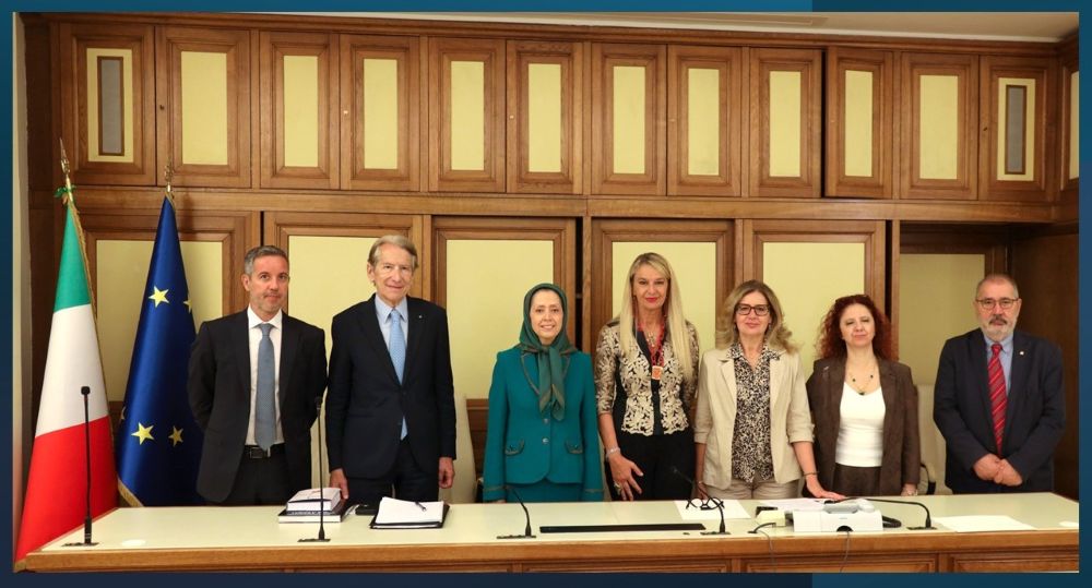 Italian senators and Maryam Rajavi address Iran’s human rights crisis during an official Senate hearing in Rome.