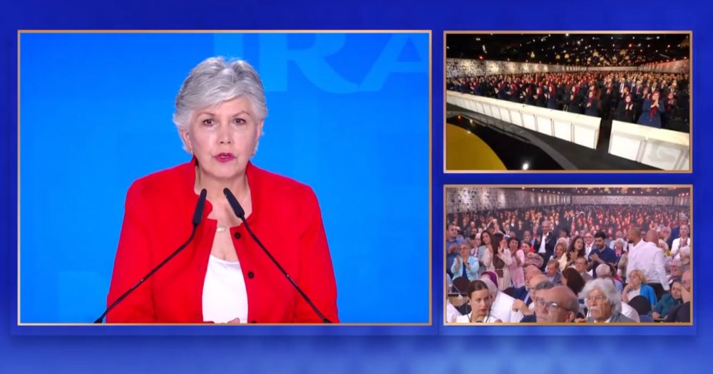 Linda Chavez backs the Iranian people's right to freedom and self-determination at Free Iran 2026.