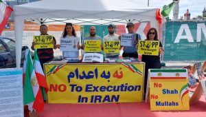Lucerne exhibition spotlights the “No to Executions” campaign and Iran’s political prisoners, urging justice and freedom.