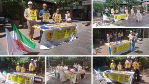 MEK supporters in Lugano condemn executions in Iran and urge action against the regime.