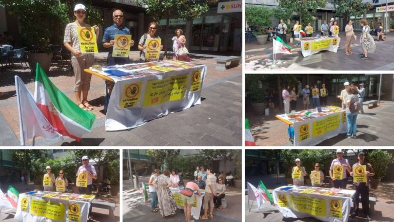 MEK supporters in Lugano condemn executions in Iran and urge action against the regime.