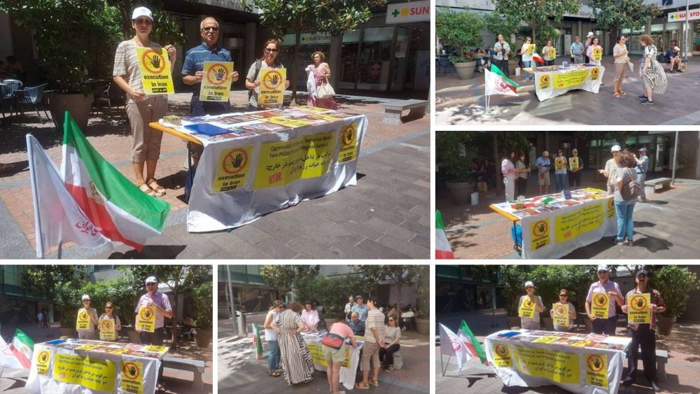 MEK supporters in Lugano condemn executions in Iran and urge action against the regime.