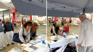Manchester exhibition highlights Iran executions and calls for freedom and democracy.
