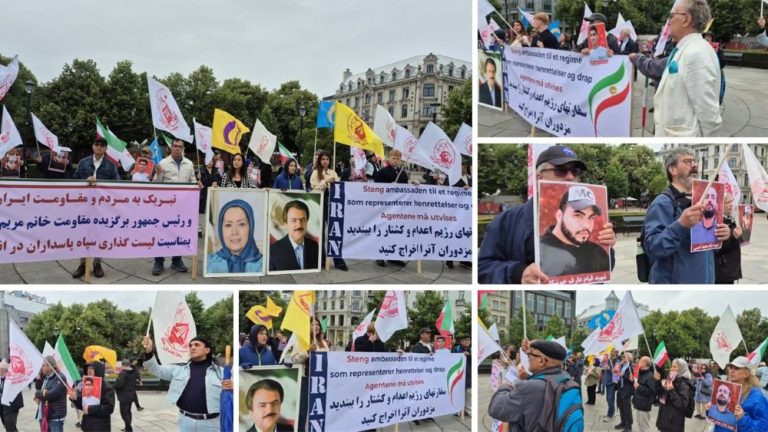 Oslo rally participants welcome the UK’s IRGC terror designation and honor victims of Iran’s repression.