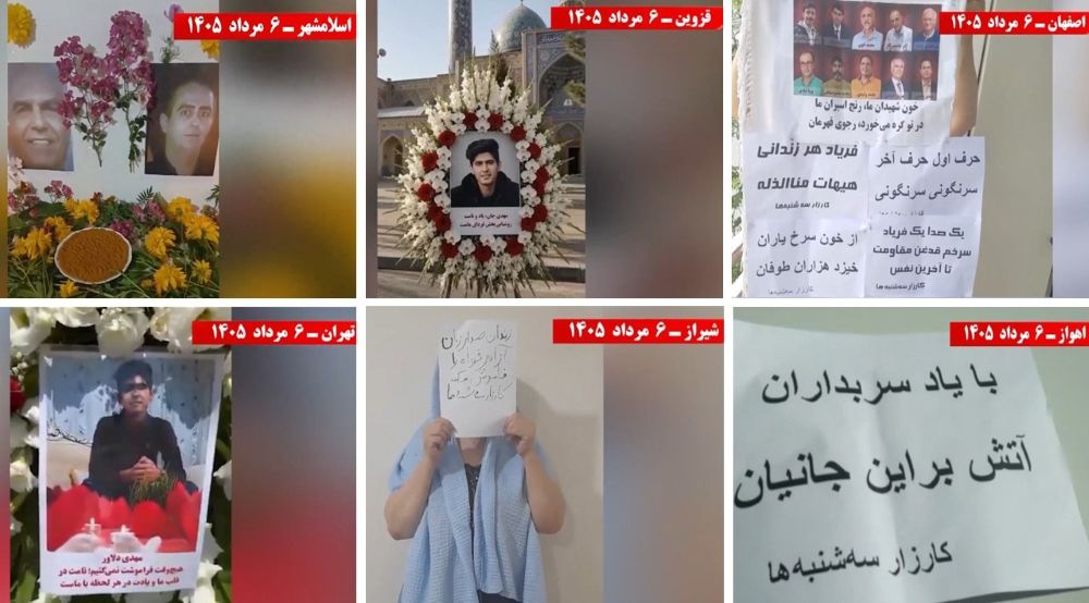 Resistance Units mark Week 131 of "No to Execution Tuesdays" campaign with protests across Iranian cities.