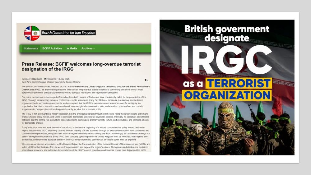 BCFIF welcomes IRGC proscription and calls for stronger action to support freedom and democracy in Iran.