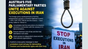 Austria’s five parliamentary parties unite against executions in Iran, calling for fair trials and independent international observers.