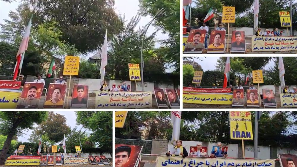 PMOI supporters continue their sit-in outside Iran’s regime Embassy in Berlin, calling for an end to executions and the embassy’s closure.