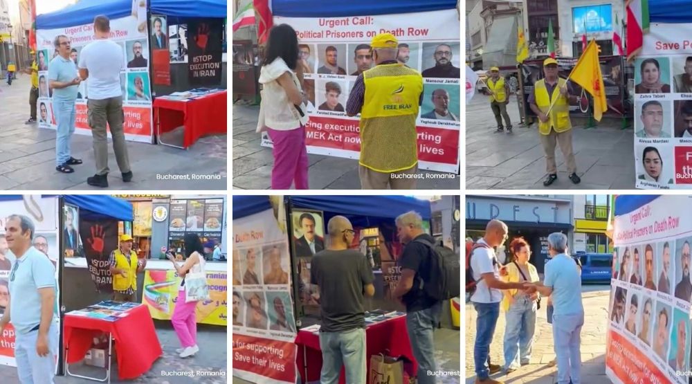 Bucharest exhibition highlights Iran’s human rights abuses and calls for an end to executions.