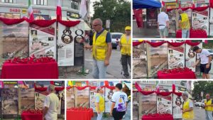 Iranian Resistance supporters in Bucharest commemorate the victims of Iran’s 1988 massacre and condemn ongoing executions.