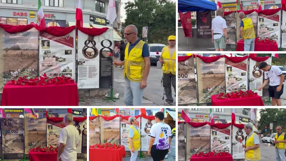 Iranian Resistance supporters in Bucharest commemorate the victims of Iran’s 1988 massacre and condemn ongoing executions.