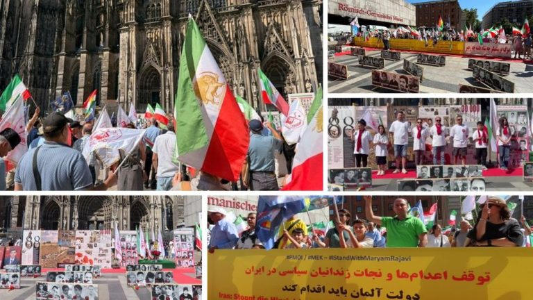 Hundreds rallied in Cologne against Iran’s execution wave, calling on Germany, the EU, and the UN to act.