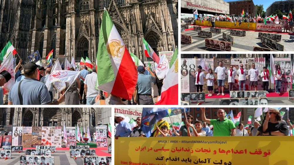 Hundreds rallied in Cologne against Iran’s execution wave, calling on Germany, the EU, and the UN to act.