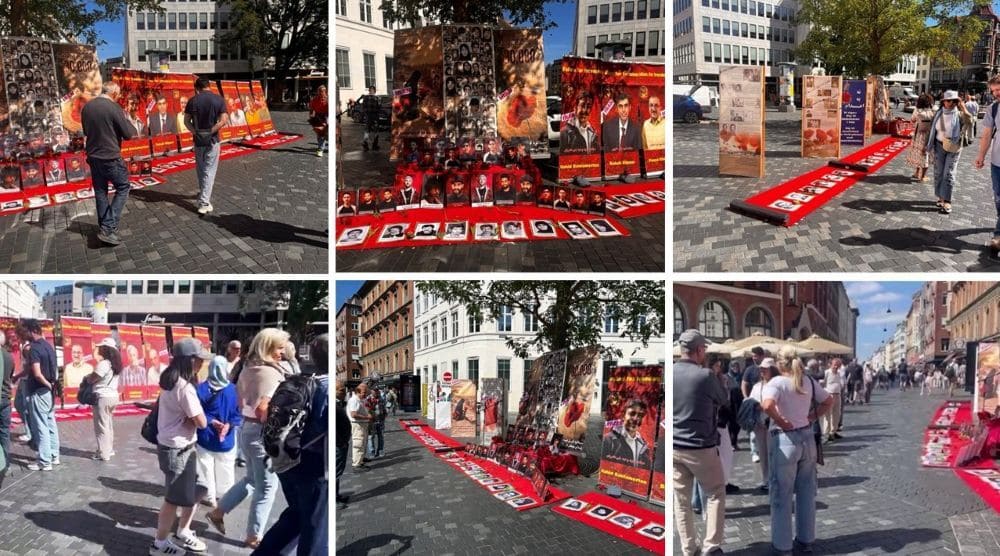 Copenhagen rally and photo exhibition commemorate Iran’s 1988 massacre and call for justice and freedom.