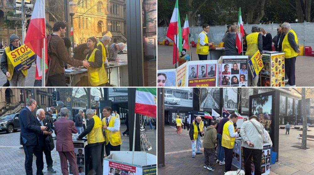 Supporters of the PMOI gather in Sydney to condemn executions and demand freedom for Iran’s political prisoners.
