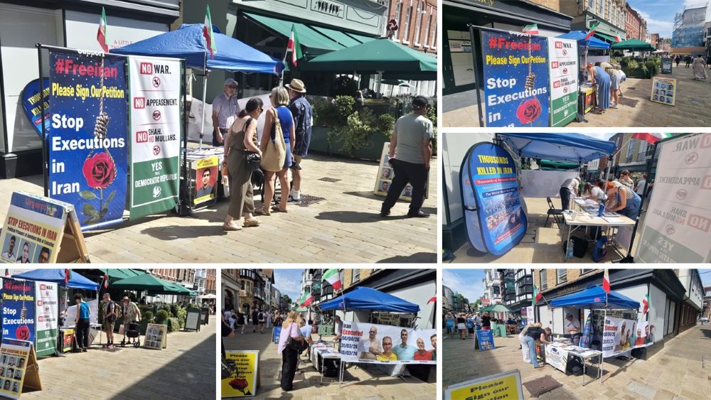 Winchester event highlights Iran’s executions and human rights abuses, with support for freedom, democracy, and a secular republic.