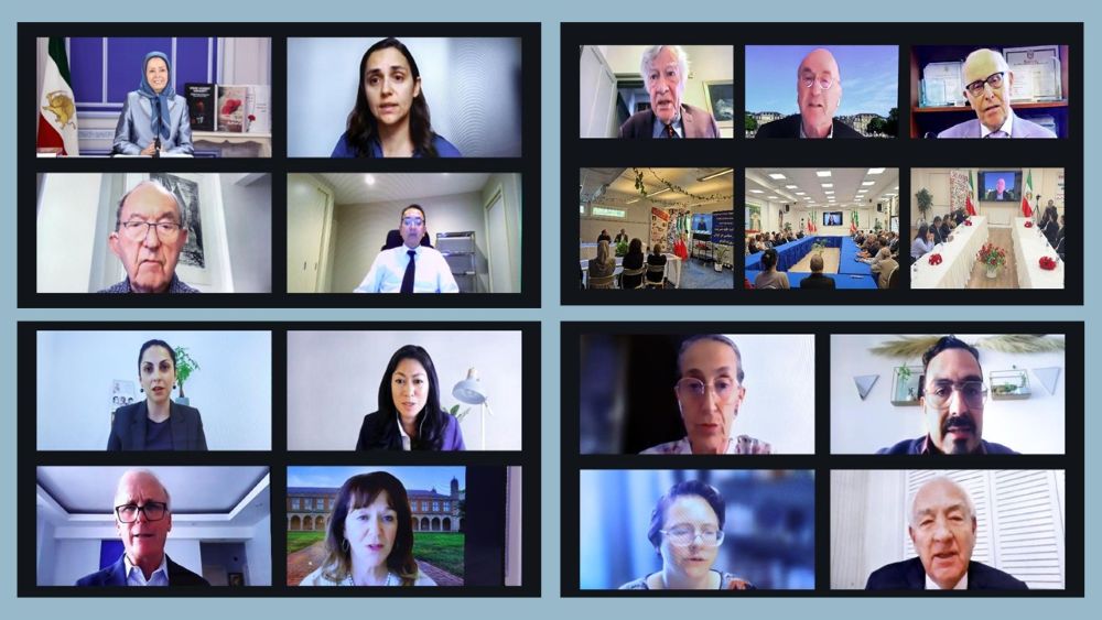 International experts at an online conference on justice for victims of Iran’s 1988 massacre.