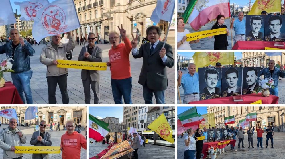 MEK supporters in Antwerp mark the 61st anniversary of the PMOI’s founding on September 5, 2026.