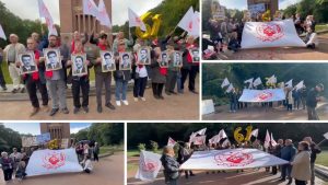 MEK supporters in Hamburg mark the 61st anniversary of the PMOI’s founding on September 5, 2026.