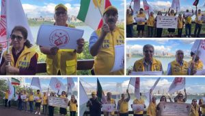 MEK supporters in New York mark the 61st anniversary of the PMOI’s founding on September 5, 2026.