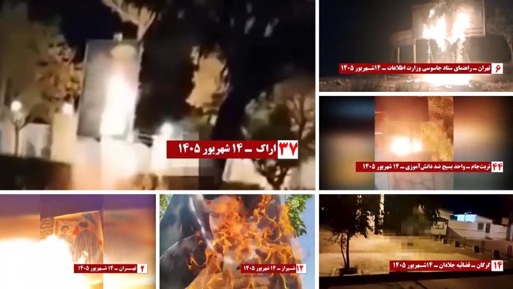 PMOI Resistance Units carry out 61 operations across Iranian cities marking the organization’s 61st anniversary.