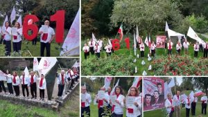 MEK supporters in The Hague mark the 61st anniversary of the PMOI’s founding on September 5, 2026.