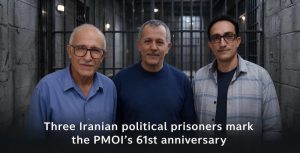 Iranian political prisoners Ali Moezzi, Khosrow Rahnama and Sepehr Emamjomeh, whose messages from Ghezel Hesar Prison marked the PMOI’s 61st anniversary.