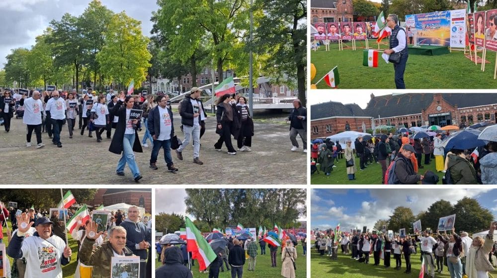 Amsterdam marathon on World Day Against the Death Penalty demands an end to executions in Iran.