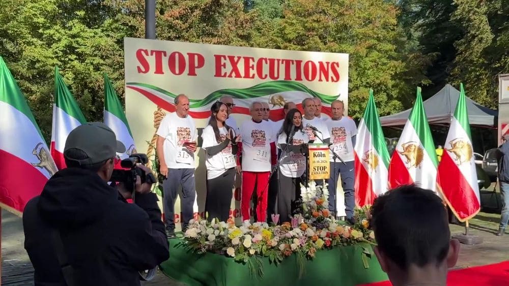 Cologne marathon on World Day Against the Death Penalty demands an end to executions in Iran.