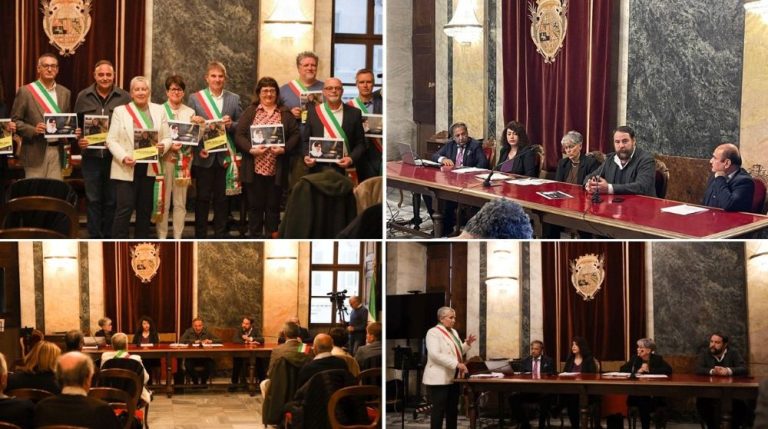 Local officials and supporters gather at Cuneo City Hall, Italy, in solidarity with the Iranian Resistance.