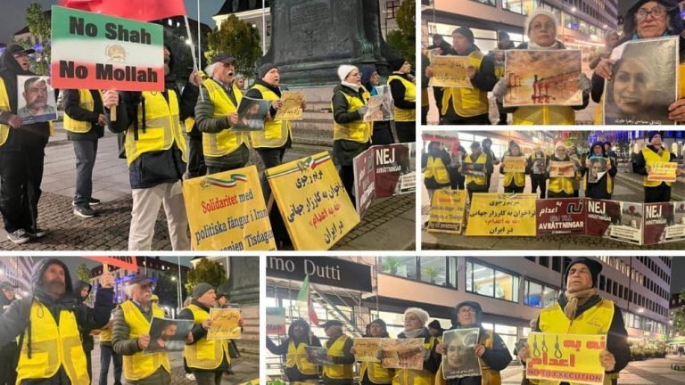 Sweden – October 27, 2026: MEK supporters in Gothenburg marked 144 weeks of #NoToExecutionTuesdays in 66 prisons across Iran.