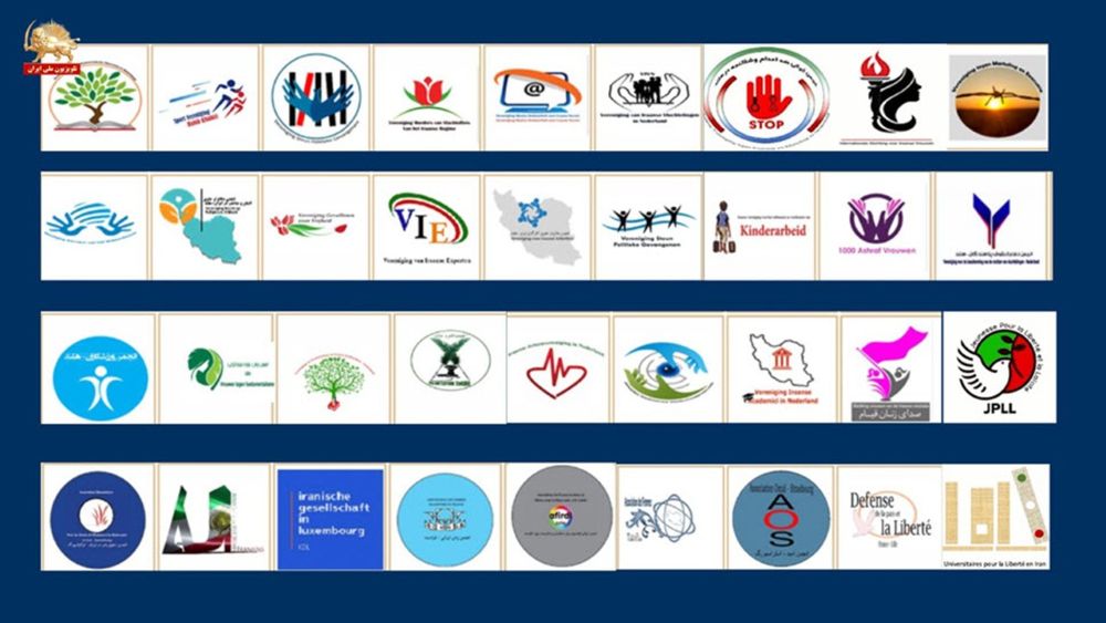 Iranian associations in Belgium, the Netherlands, Luxembourg, and France opposing Reza Pahlavi’s invitation.