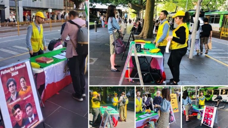 Melbourne exhibition condemns Iran’s executions and demands freedom for all political prisoners.