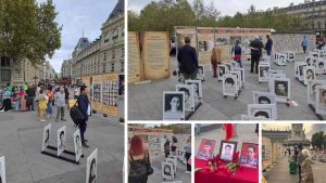 A photo exhibition at Place de la République in Paris honors victims of executions by Iran’s regime.