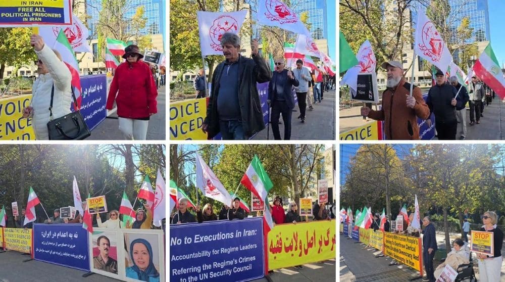 PMOI supporters in Toronto honor uprising victims and demand an end to executions in Iran.