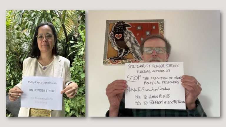 UN experts join 144th week of No to Execution Tuesdays hunger strike in solidarity with Iranian political prisoners.